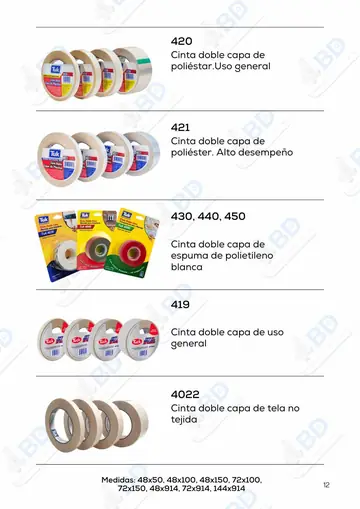 Página 13 del catálogo de BD Empaques