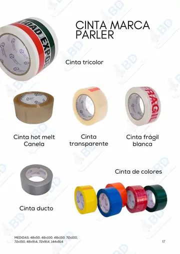 Página 18 del catálogo de BD Empaques