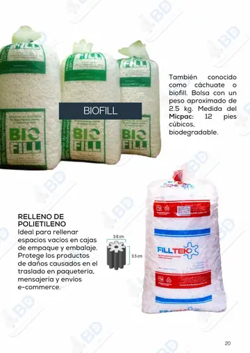 Página 21 del catálogo de BD Empaques