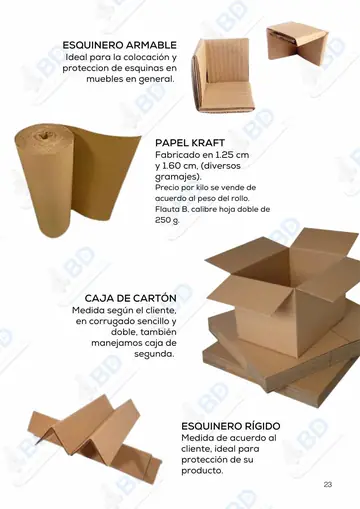 Página 24 del catálogo de BD Empaques
