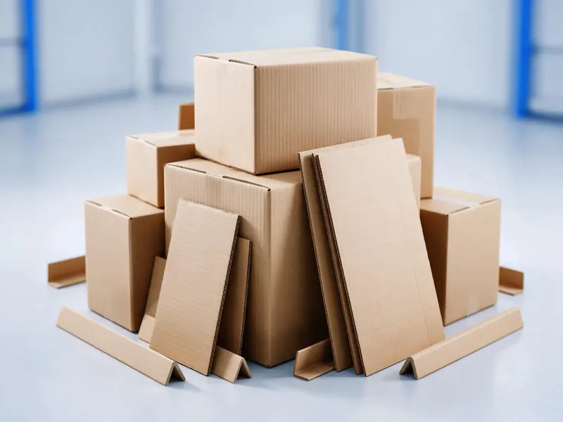 Cajas de cartón corrugado, láminas y esquineros