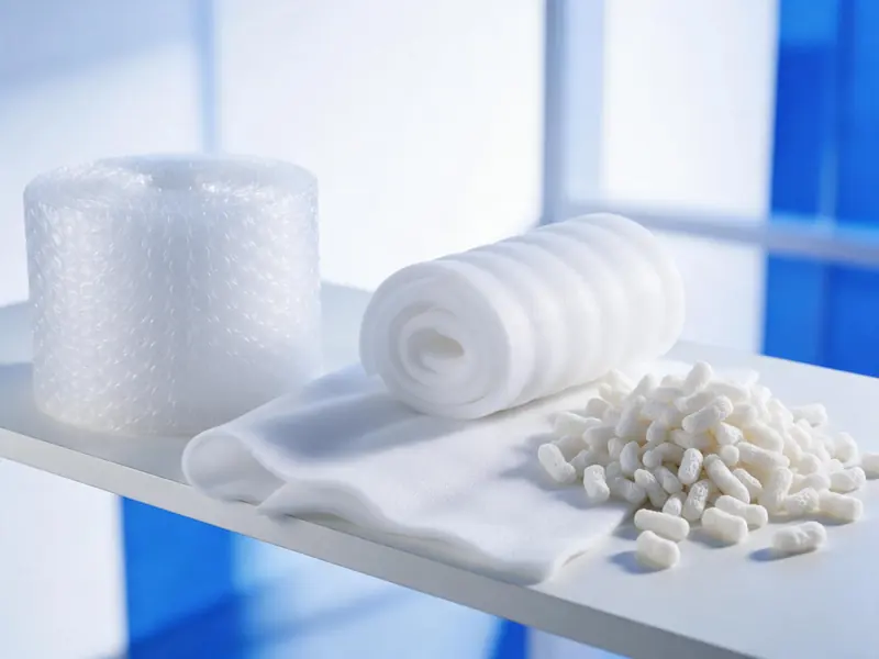 Burbuja, rollo de polifoam y relleno biodegradable